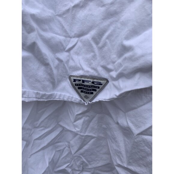 Tennessee Volunteers Shirt Mens Small White Logo Vented Columbia Button Up PFG* - Picture 7 of 7